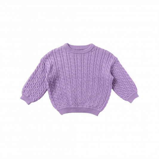 Sweater cable knit Lavender