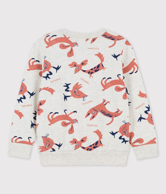 Sweater in molton voor meisjes/jongens Foxy