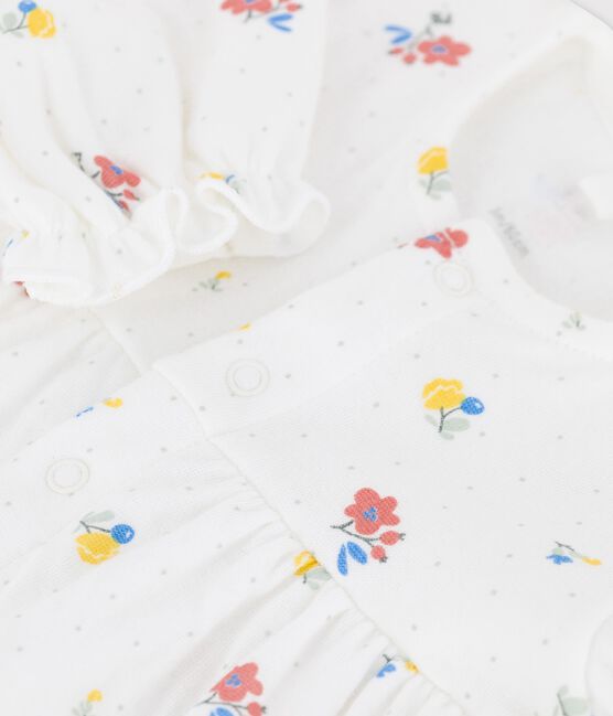 Jurkje/Tuniek in biologisch tubic met bloemenprint voor baby's