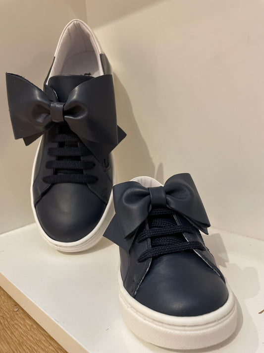 Sneaker navy bow